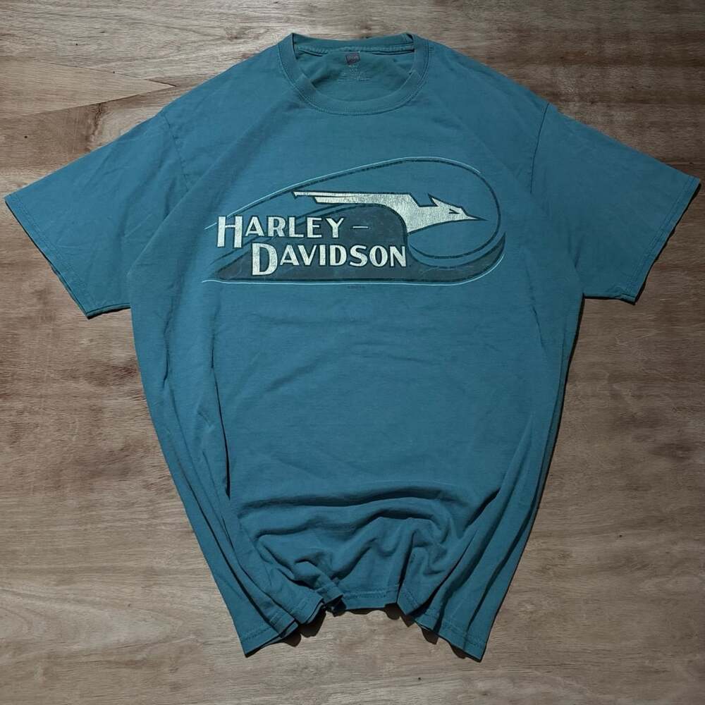Harley-Davidson Mackie Dealership T-Shirt Double Sided Biker Moto Large